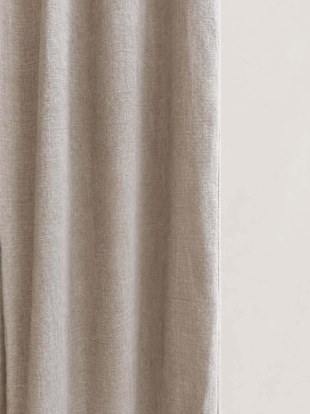 Pantalón de Lino Ancho y Fluido Gris