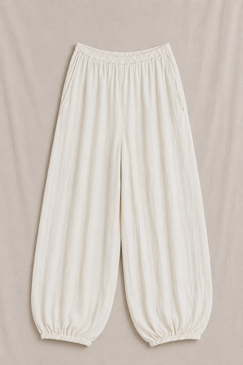 Pantalón Bombacho Texturizado para Mujer | Cómodo, Elegante y de Tendencia