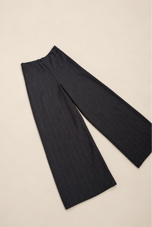 Pantalón Palazzo con Raya Diplomática para Mujer