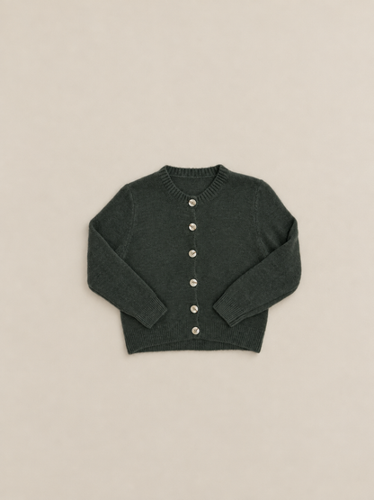 Cárdigan de Punto Negro para Mujer | Chaqueta con Botones