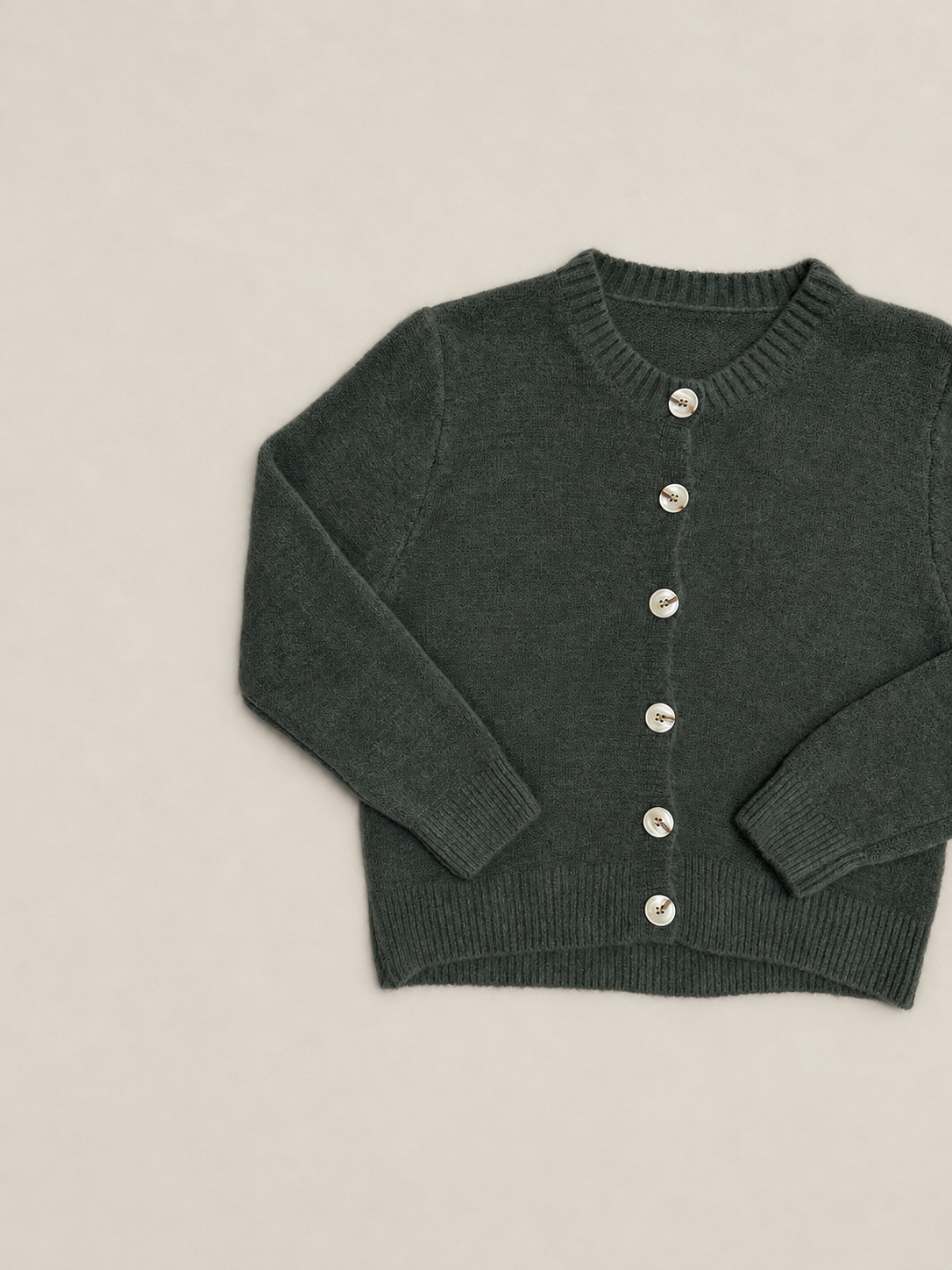 Cárdigan de Punto Negro para Mujer | Chaqueta con Botones